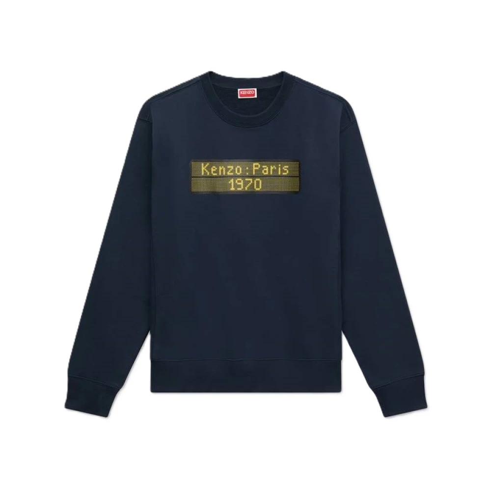 Kenzo Herr Blå Sweatshirts & Hoodies L, Bomull, City Sweatshirt