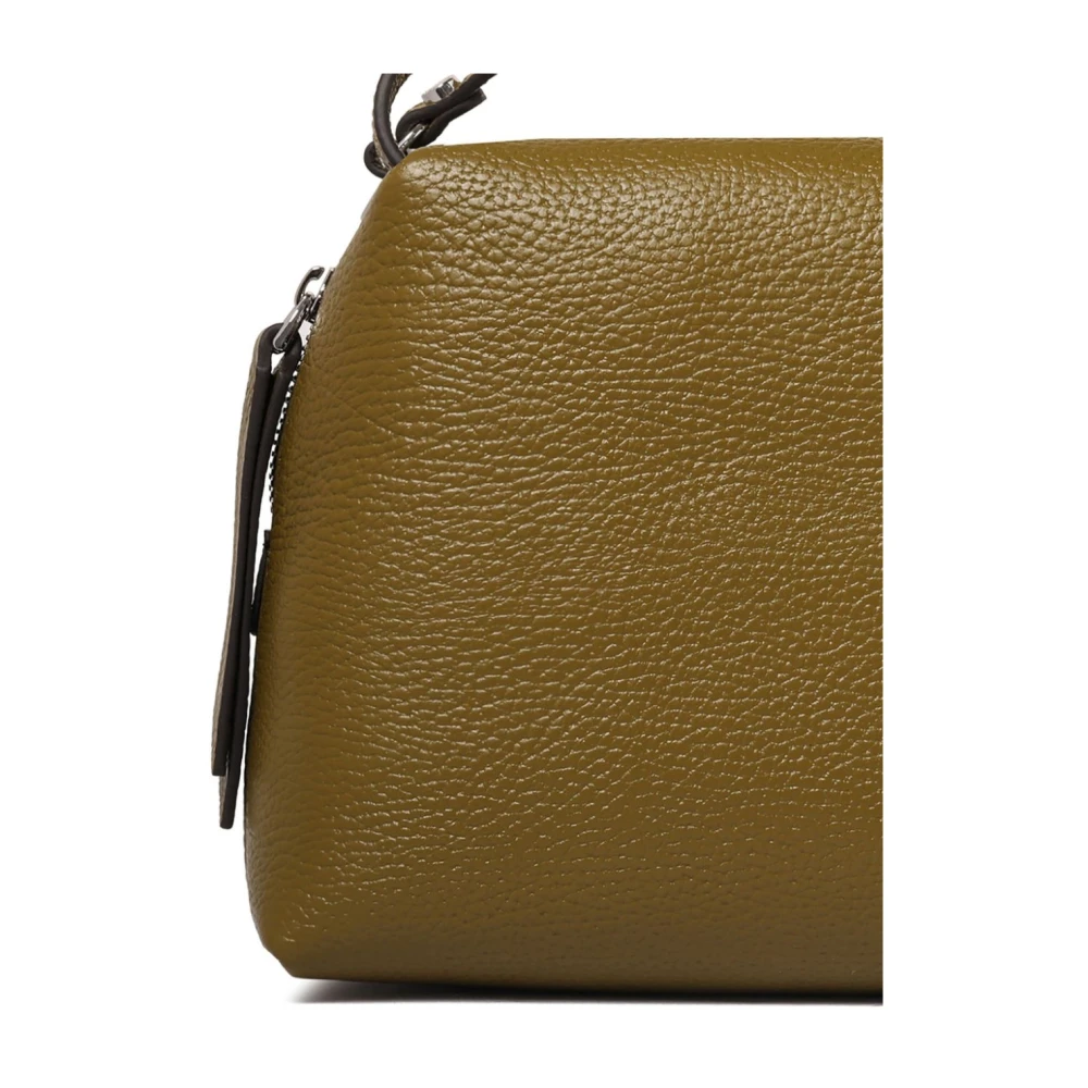 Gianni Chiarini Groene leren handtas top rits Green Dames