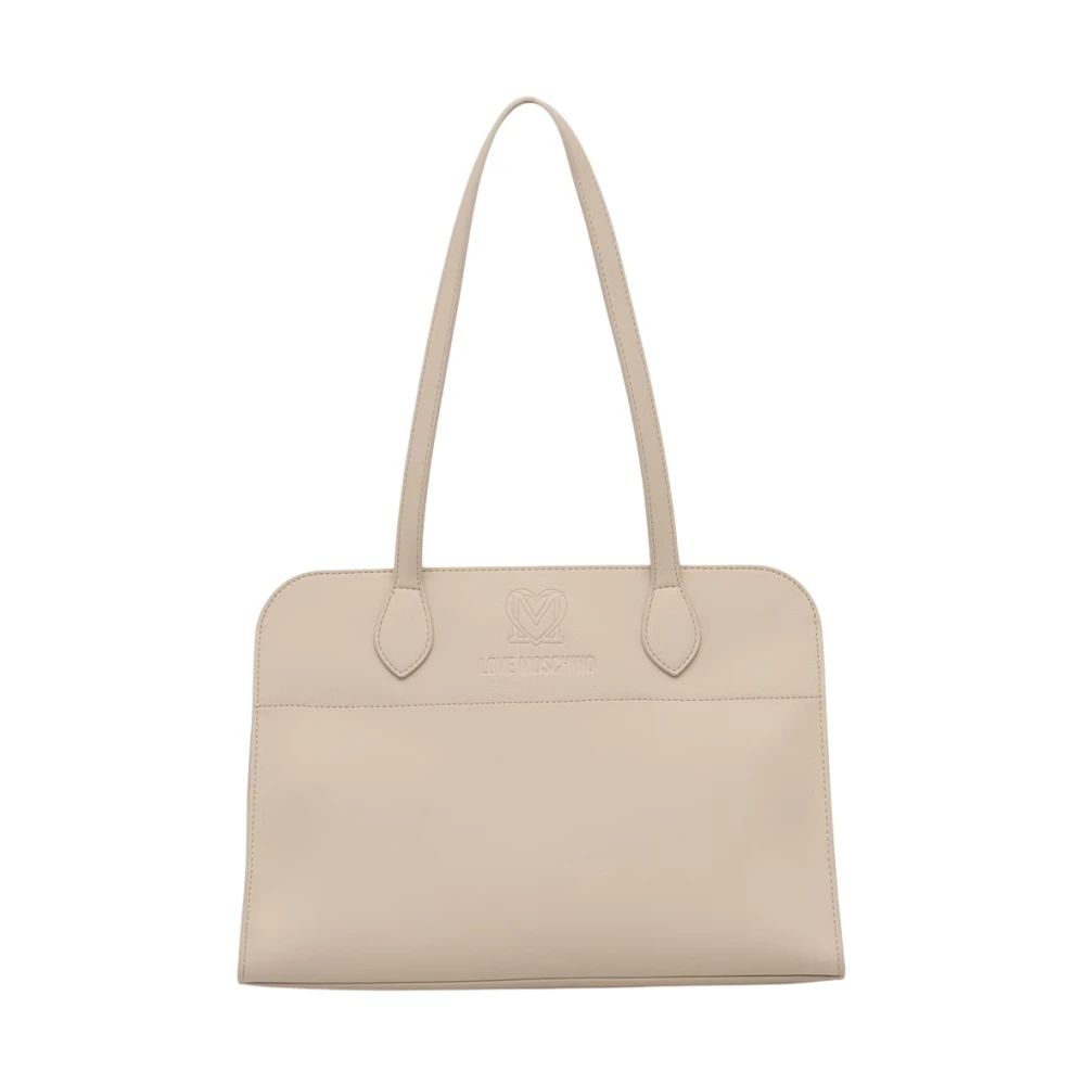 Love Moschino Donna Beige Shopper Bag