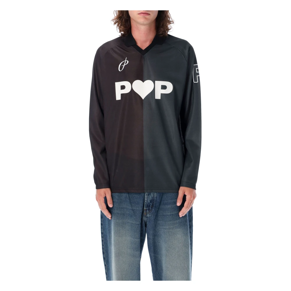 Pop Trading Company Voetbal T-shirt Grijs Groen Aw24 Multicolor Heren