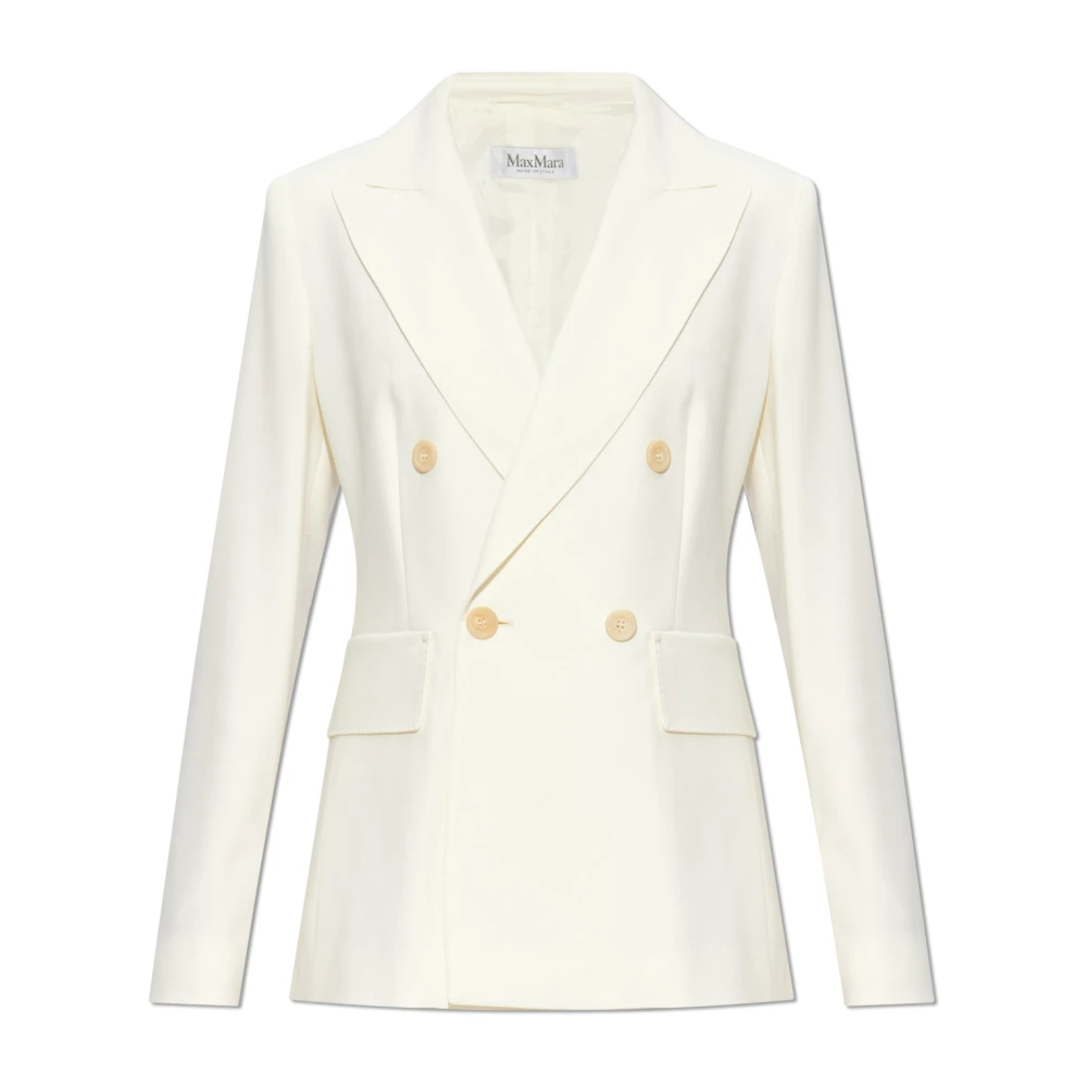 Max Mara Dubbelknäppt kavaj 'Osanna' White, Dam