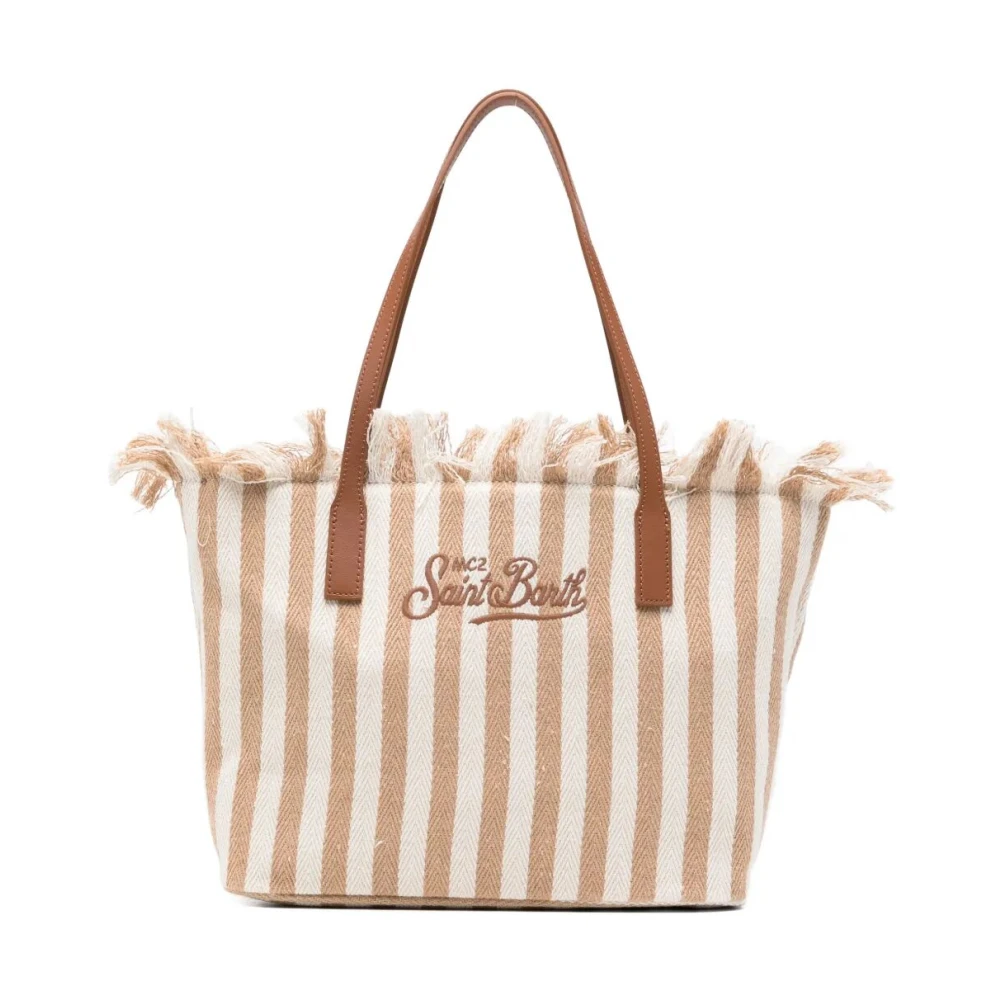 Mc2 Saint Barth Multicolor City Bag Mid Fringe - Female - Shopping Bags - One Size - Bags