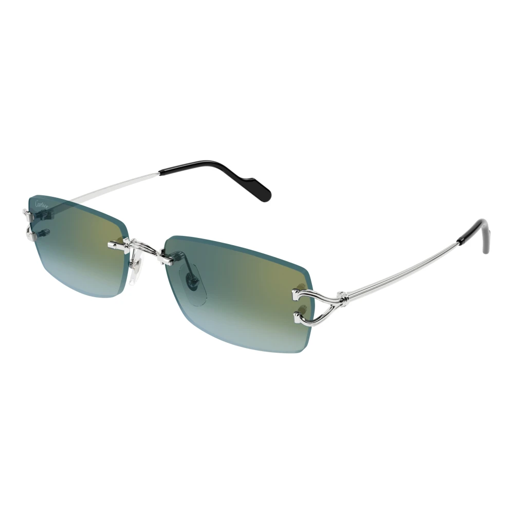 Cartier Gray Sunglasses, Male, 56 Mm, Metal Décor C Sunglasses