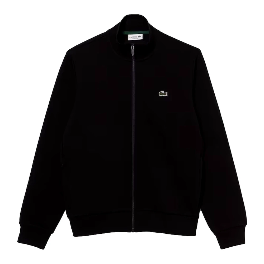 Lacoste Svart Regular Fit Logo Zipsweat Jacka Black, Herr