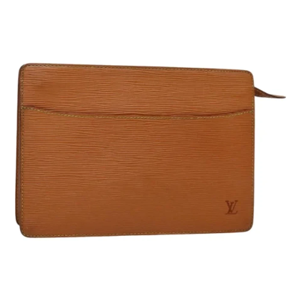 Louis Vuitton Vintage Pre-owned Leather clutches Brown Dames