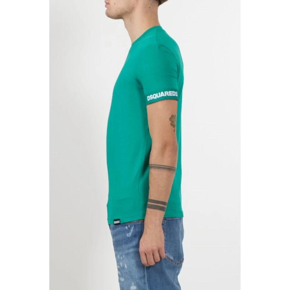 Dsquared2 Heren Ronde Hals T-Shirt Green Heren