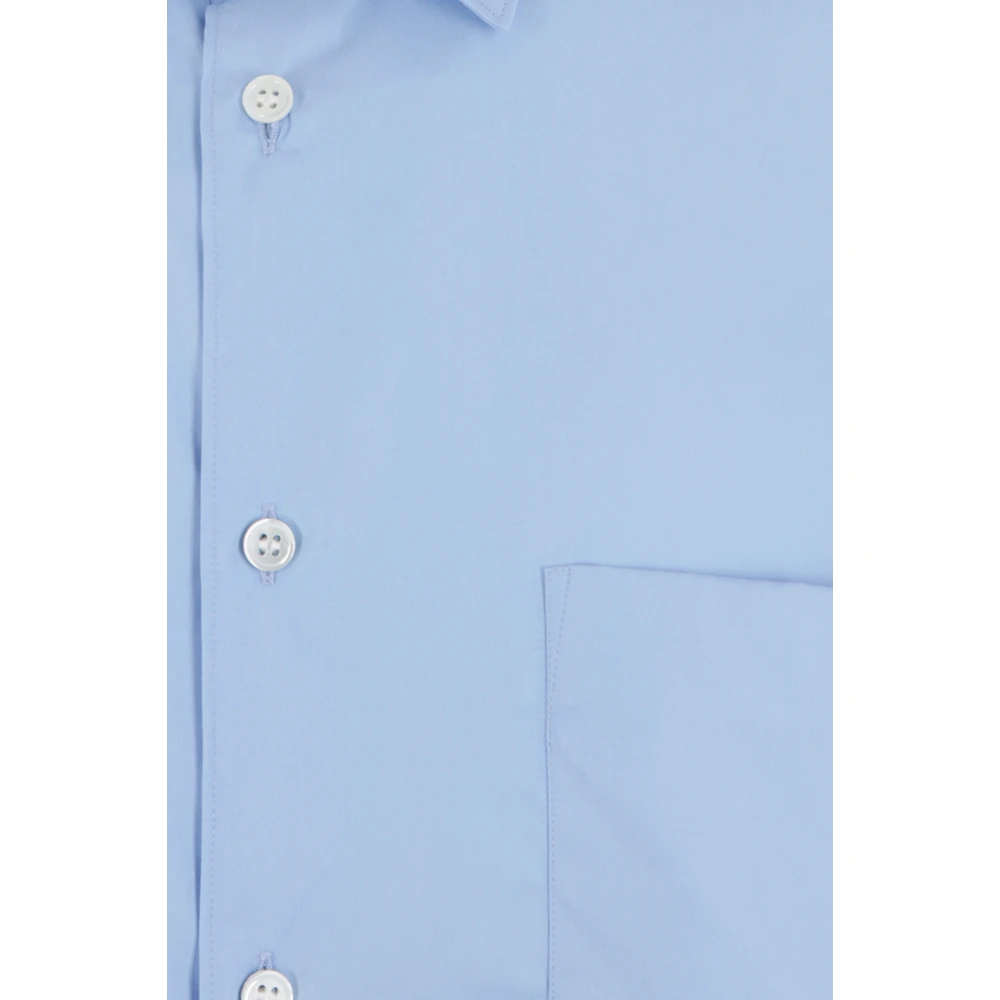 Comme des Garçons Oversized Katoenen Poplin Shirt Blue Heren