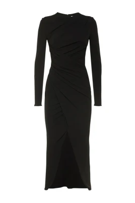 Stretch Matte Jersey Ruched Dress