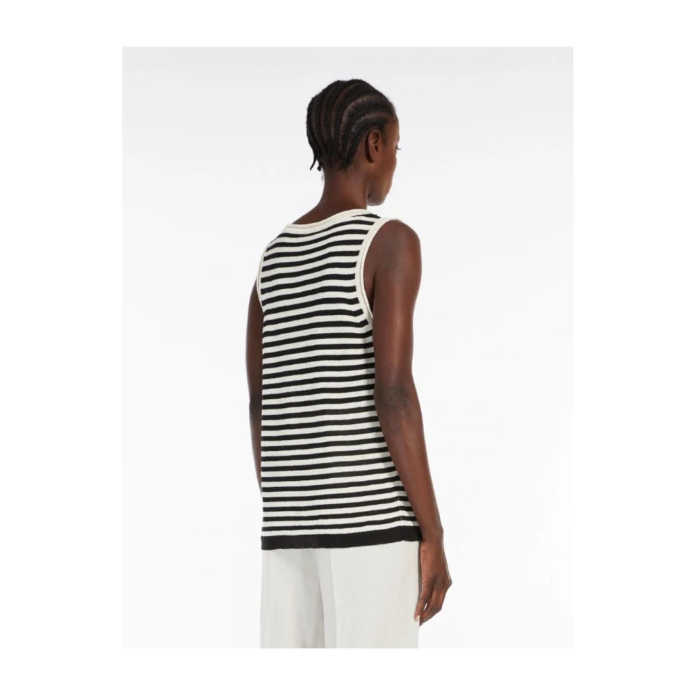 Max Mara Linnen tops en hemdjes Blue Dames