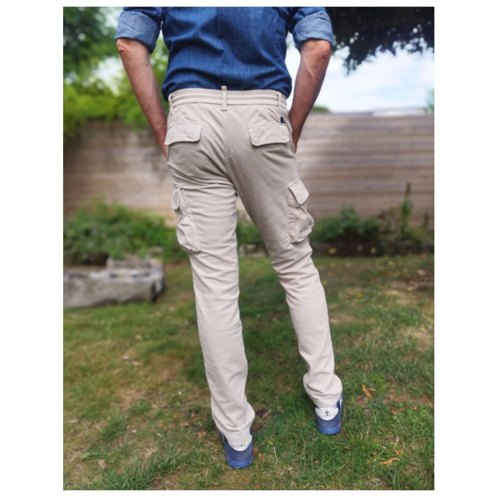 Mason's Velours Cargo Broek Beige Heren