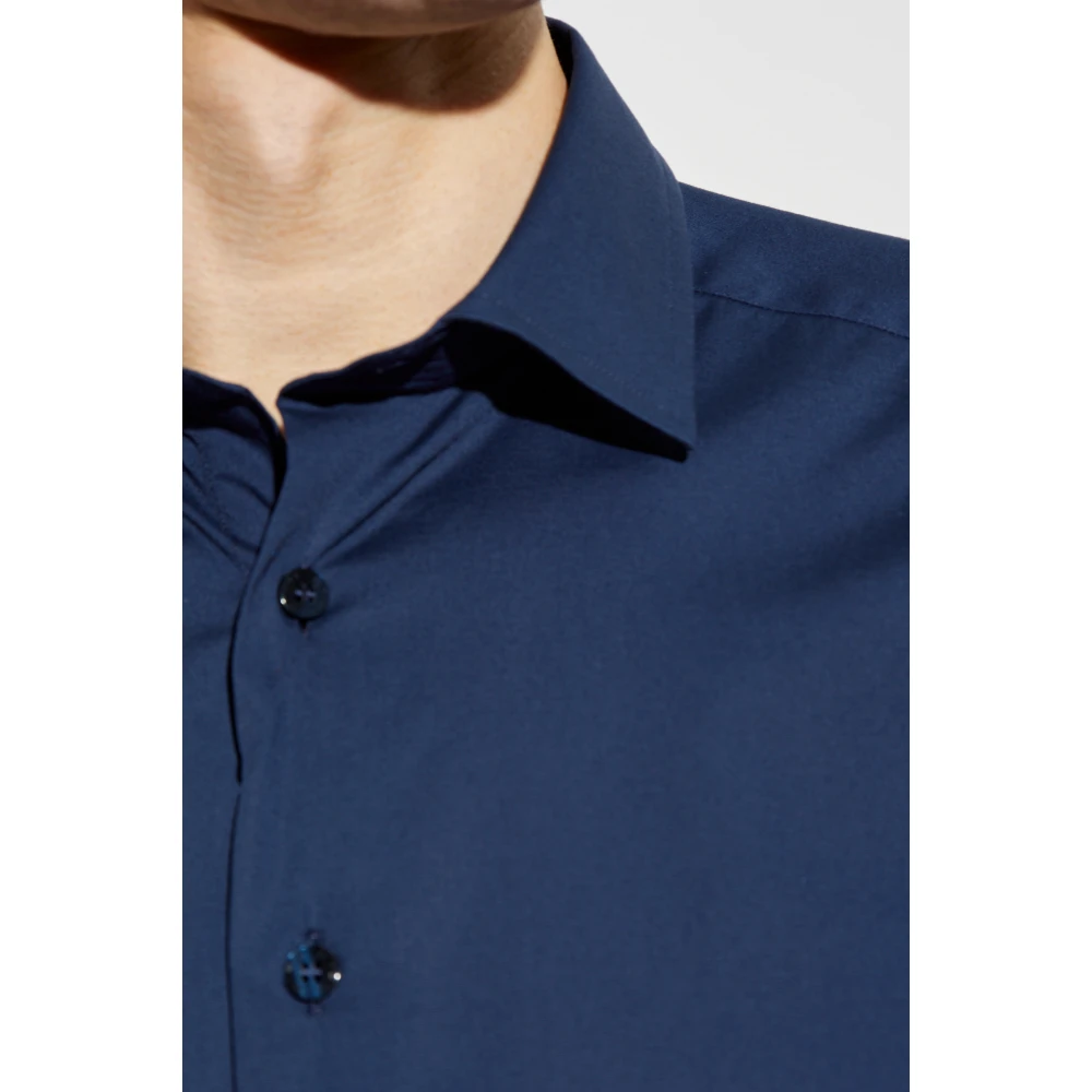 ETRO Katoenen shirt Blue Heren