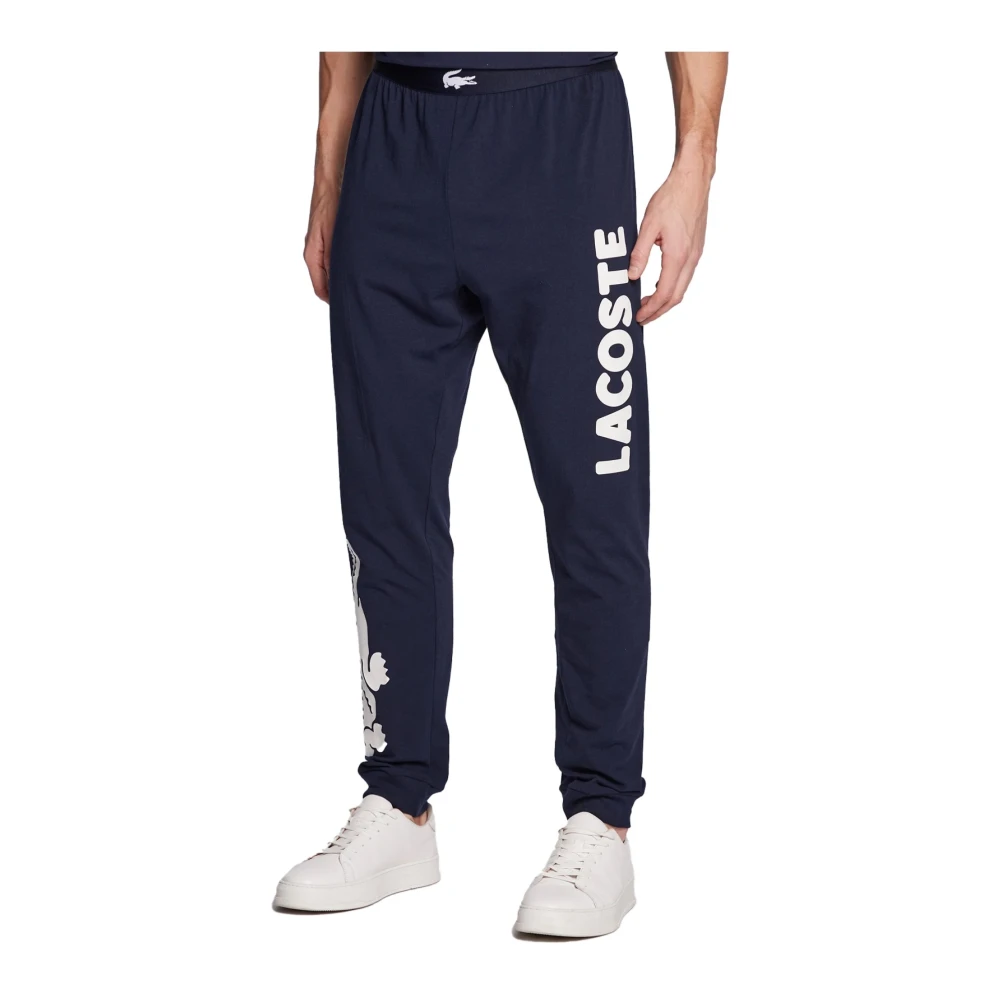 Lacoste Blå Logo Pyjamasbyxor Blue, Herr