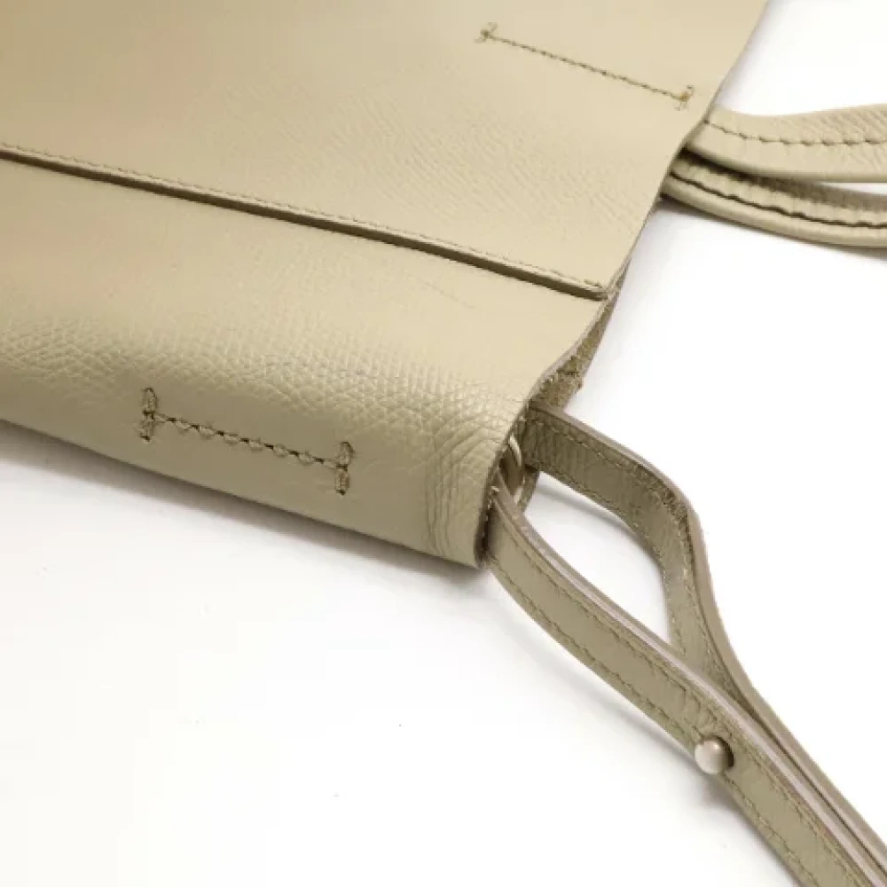 Celine Vintage Pre-owned Leather celine-bags Beige Dames