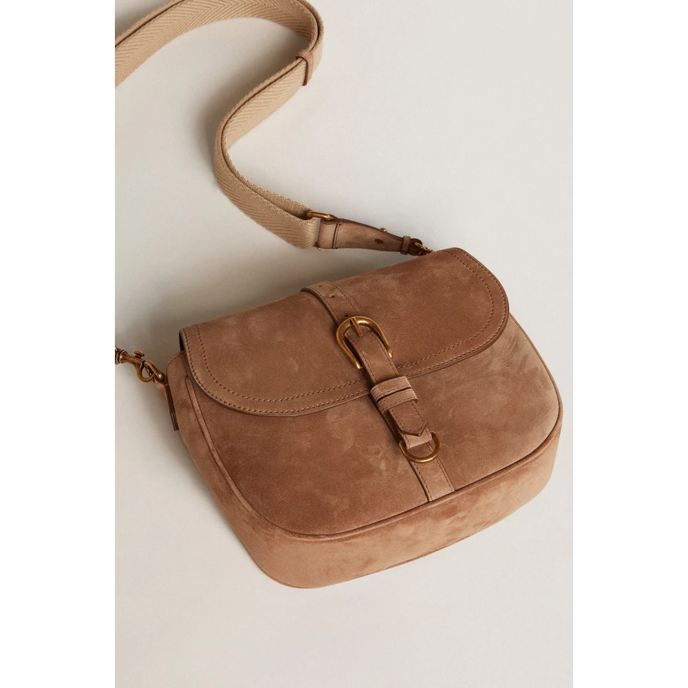 Golden Goose Leren Tas met Gespdetail Brown Dames