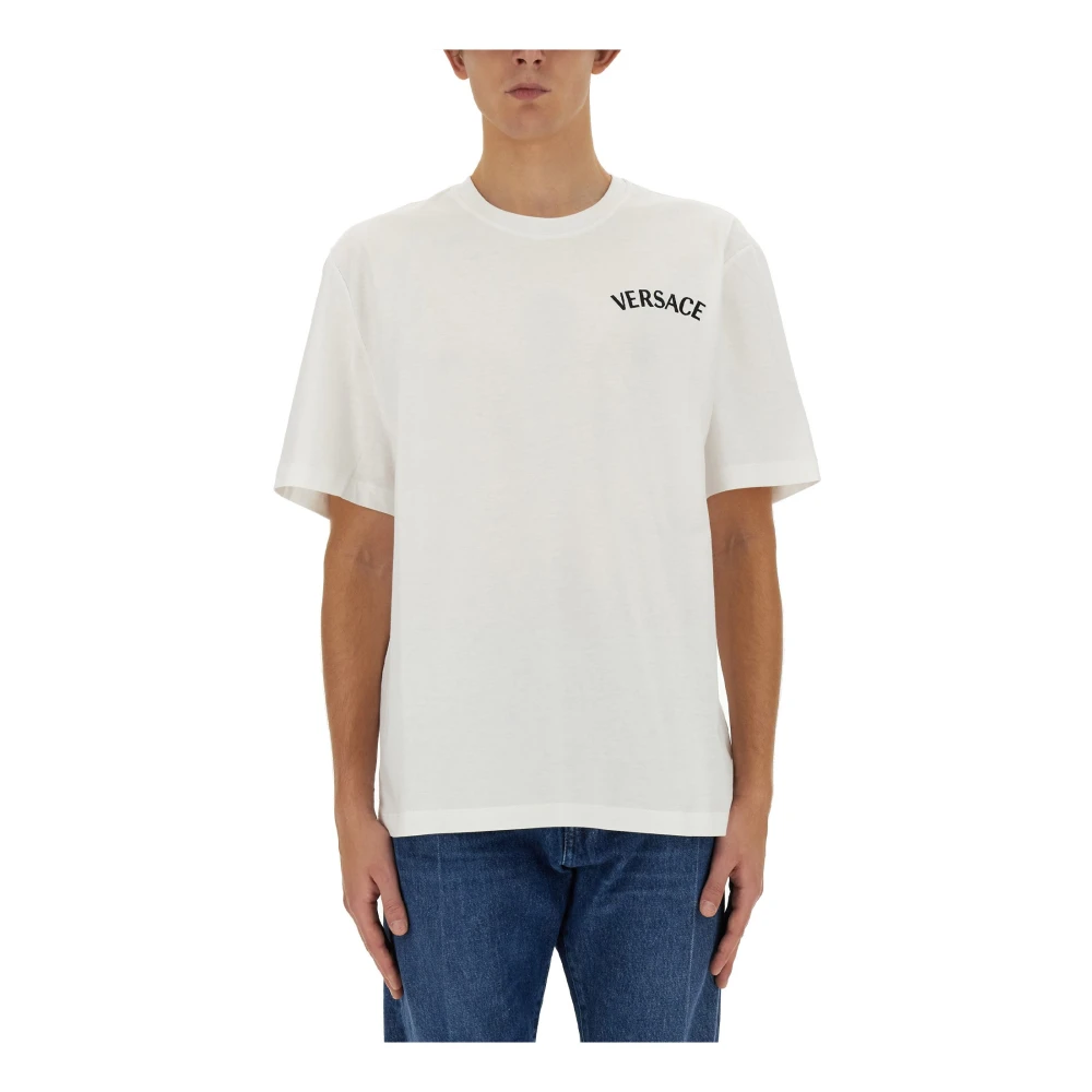 Versace Uomo Bianco Top, L, New,