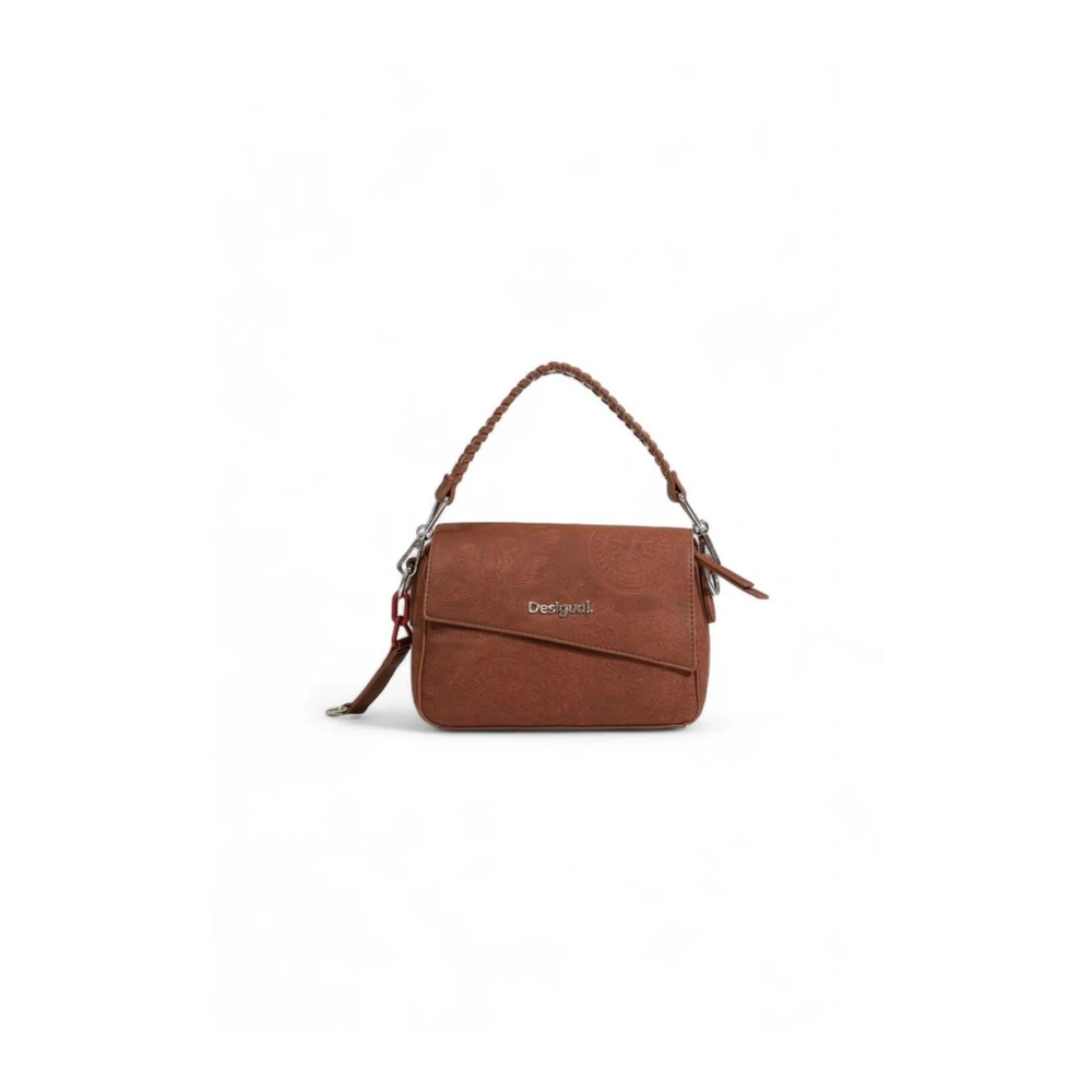 Desigual Polyethyleen Handtas met Polyurethaan Samenstelling Brown Dames