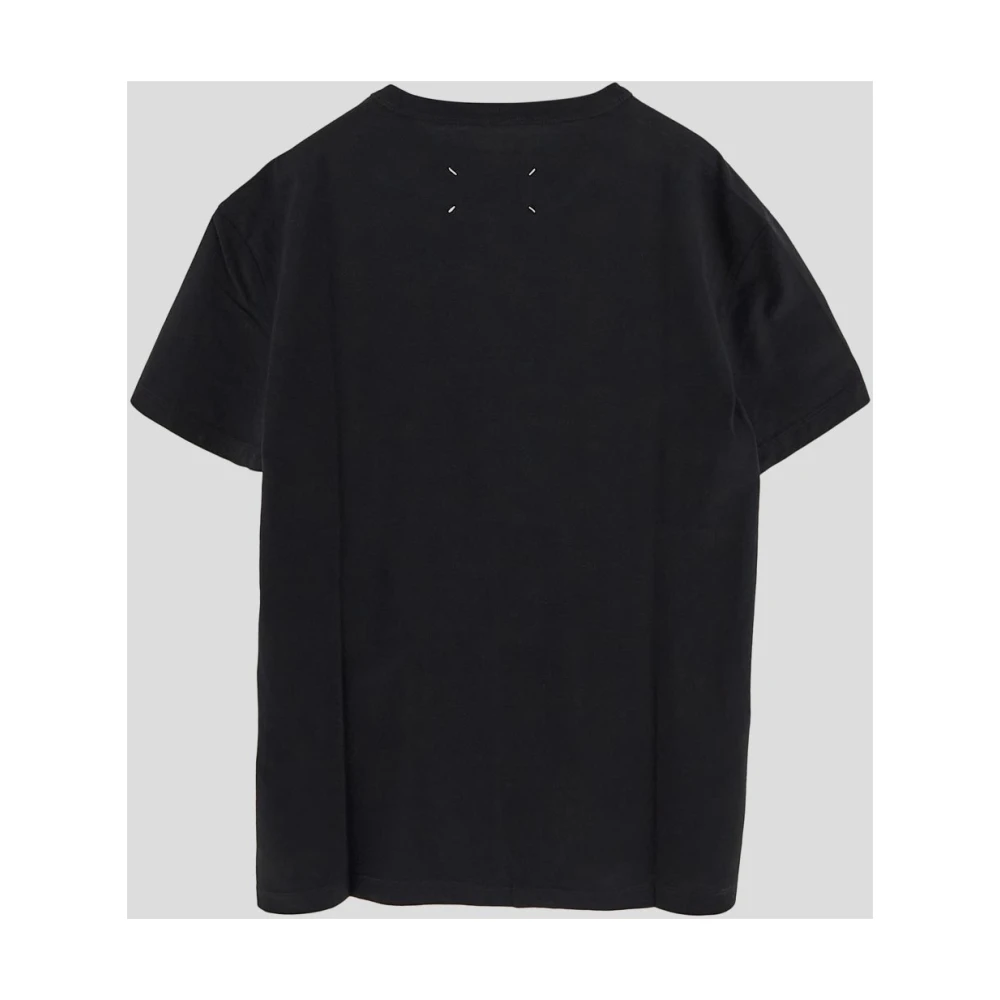 Maison Margiela Katoenen Logo T-Shirt Black Heren