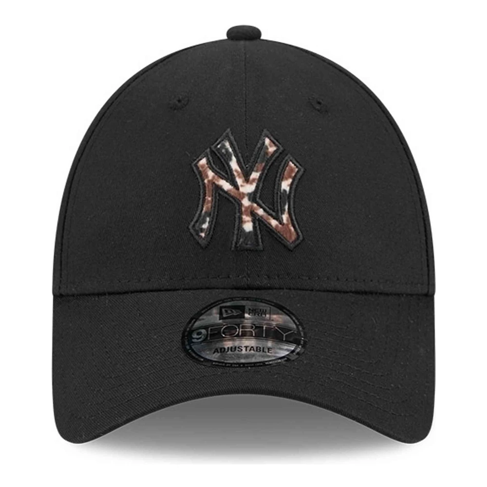 New Era Donna Nero Deer Print Infill 9Forty New York Yankees Cap - Immagine 10