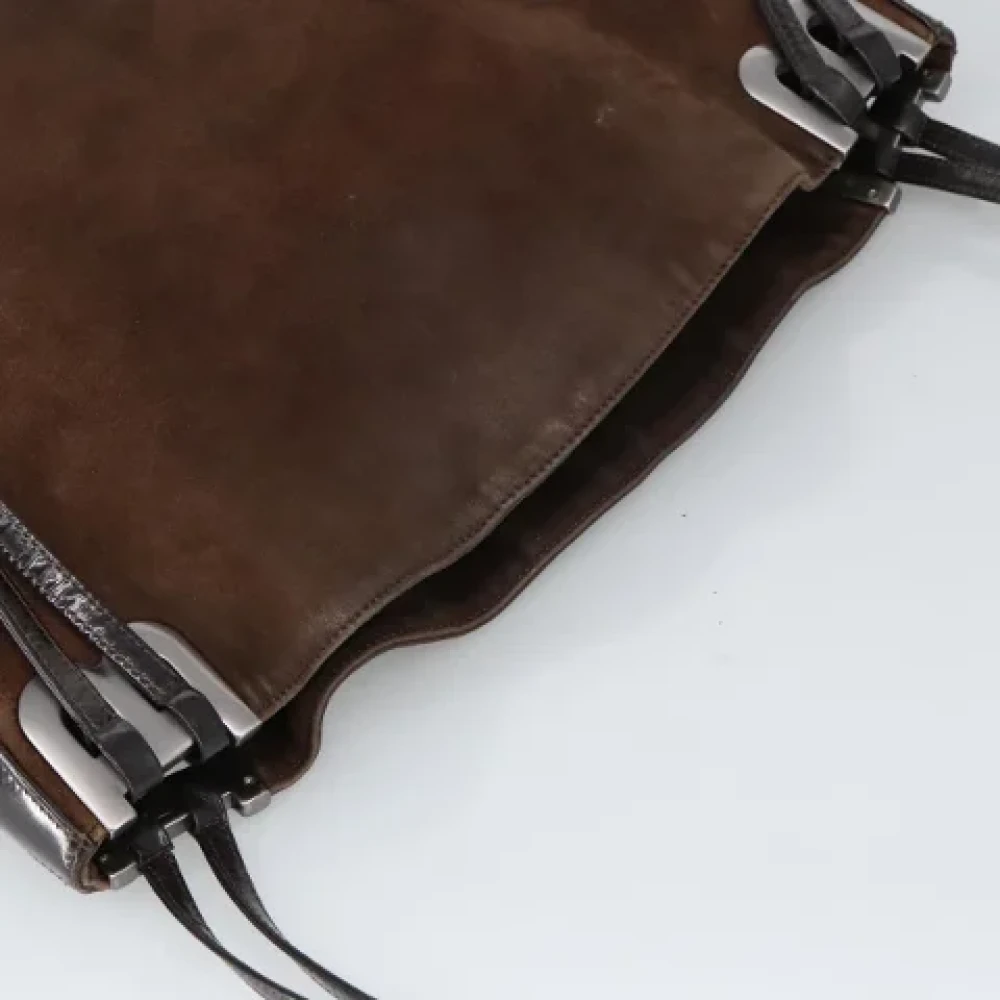 Bally Pre-owned Suede handbags Brown Dames