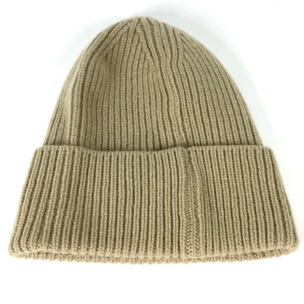 Louis Vuitton Vintage Pre-owned Cashmere hats Beige Dames