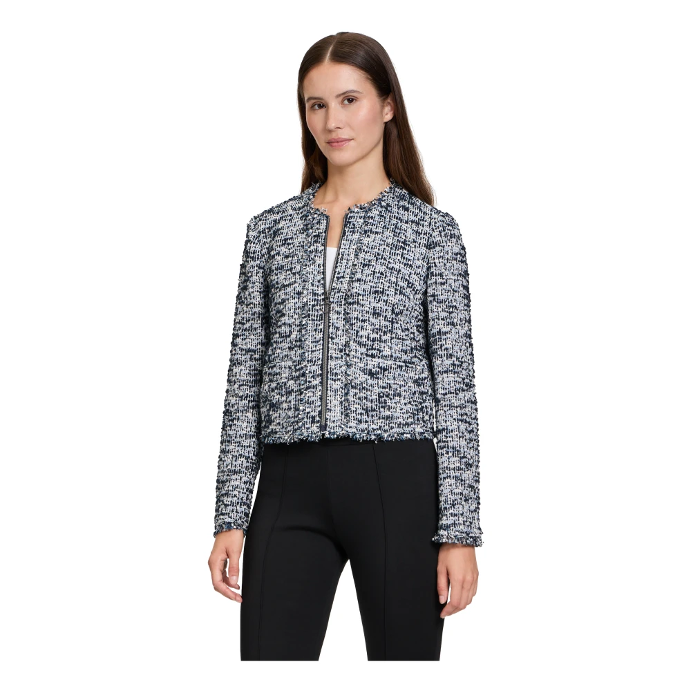 Betty Barclay Fringe Blazer Jas Black Dames