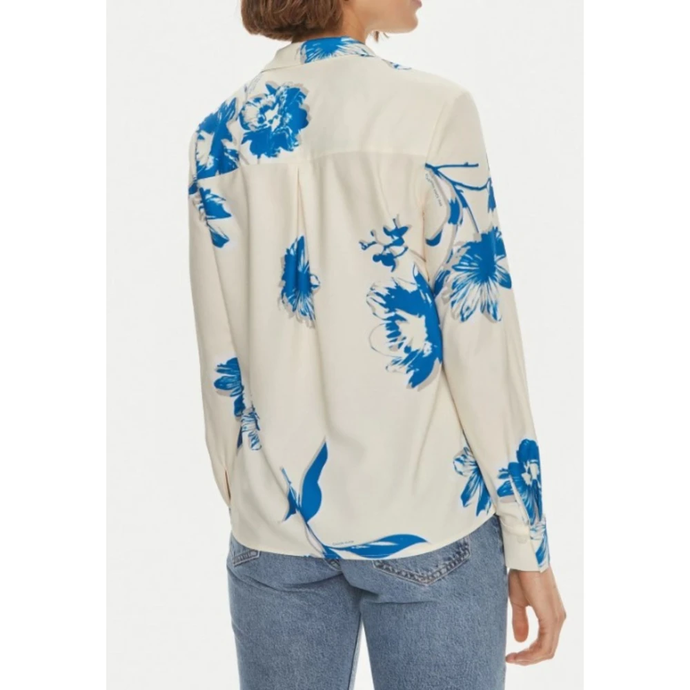 Calvin Klein Zakblouse Lange Mouw Vrouw Beige Dames