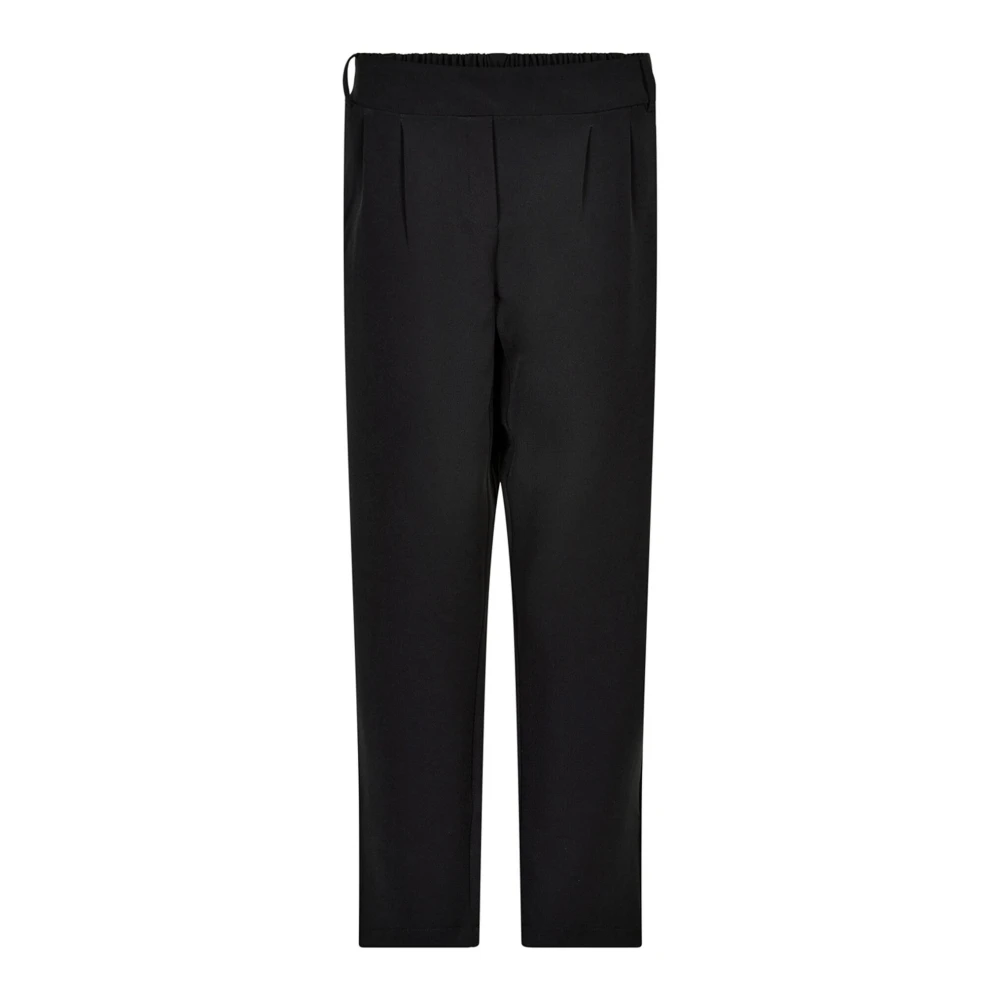 In Front Donna Nero - Pantaloni Neri Semplici Straight-Leg - Trousers - S
