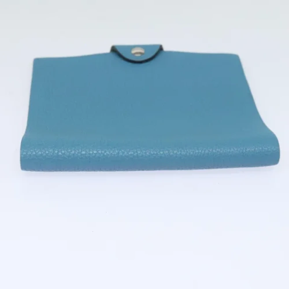 Hermès Vintage Pre-owned Leather home-office Blue Dames