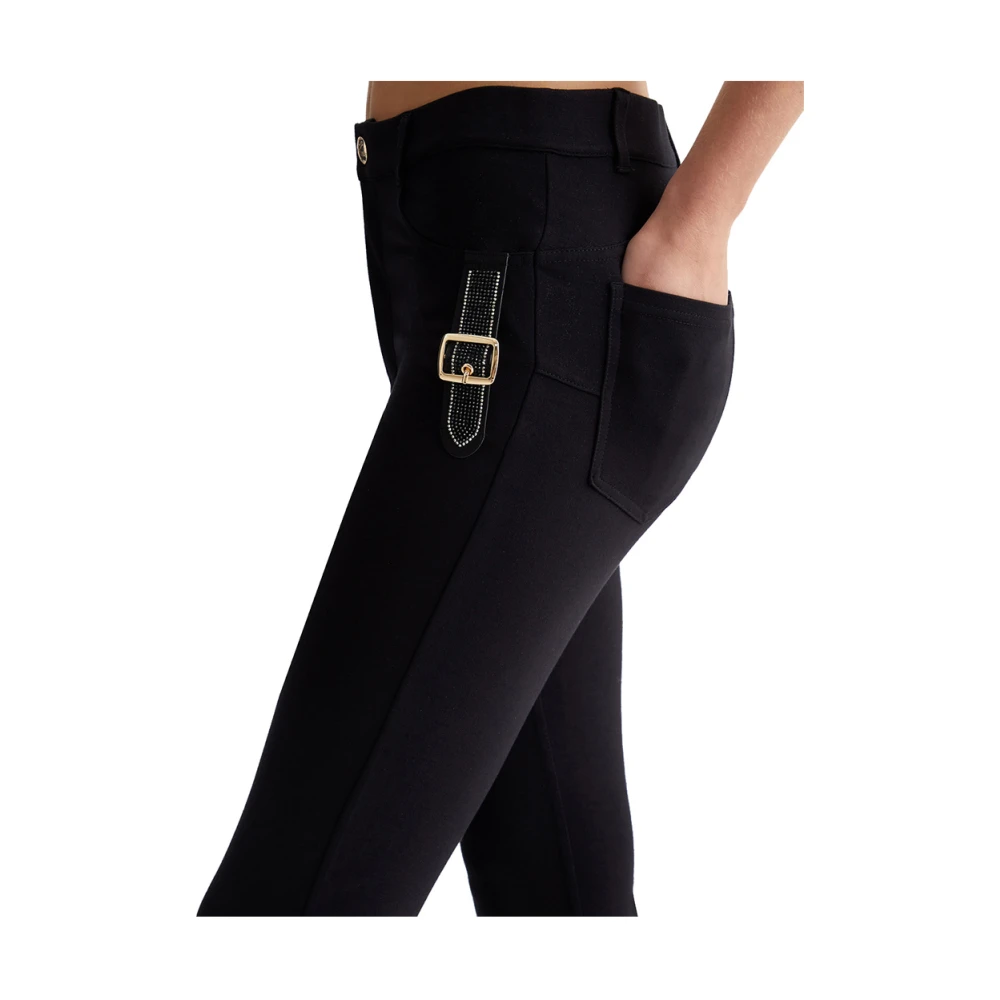 Liu Jo Zwarte Elegant Veelzijdige Broek Black Dames