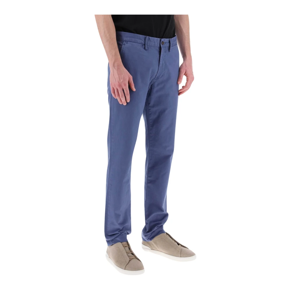 Polo Ralph Lauren Chino broek van stretch katoen met logo borduursel Blue Heren