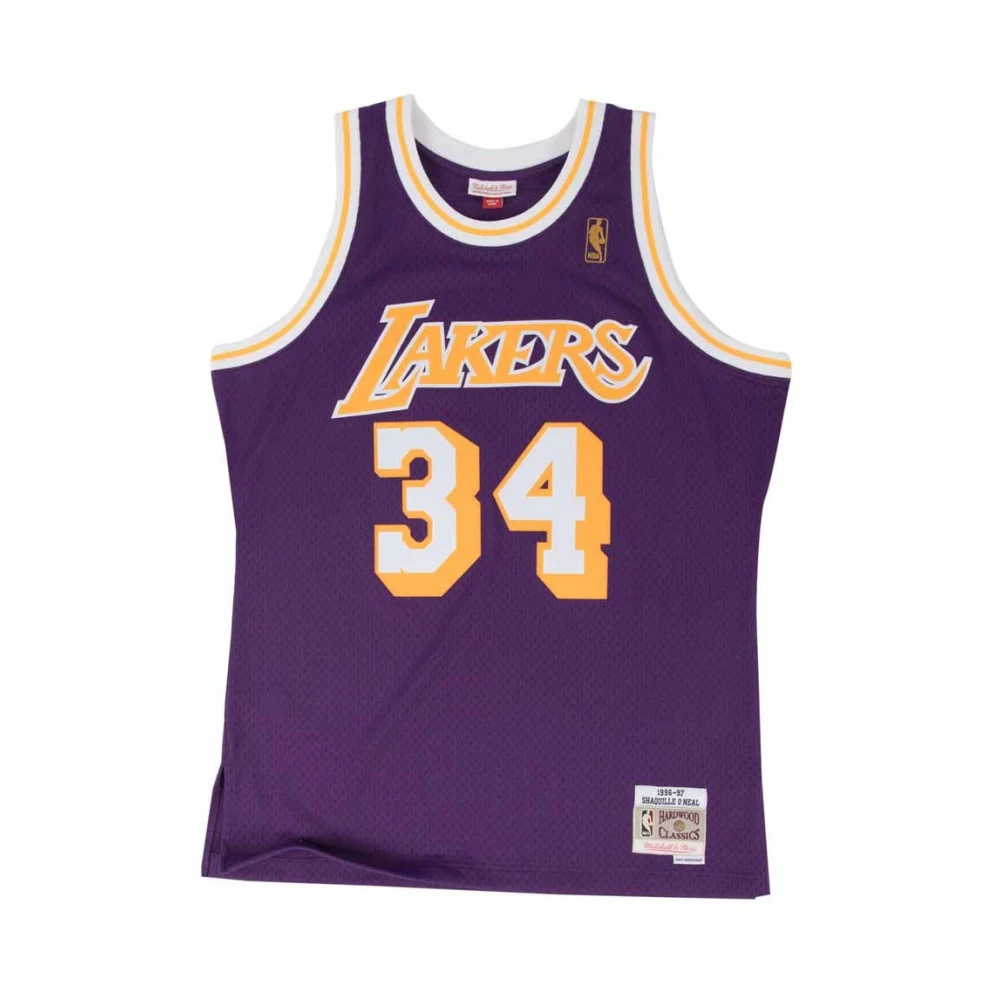 Mitchell & Ness Men's Purple Training, M, Nba Swingman Jersey Shaquille O'neal Lakers