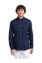 slim-fit-katoen-linnen-chambray-button-down-overhemd