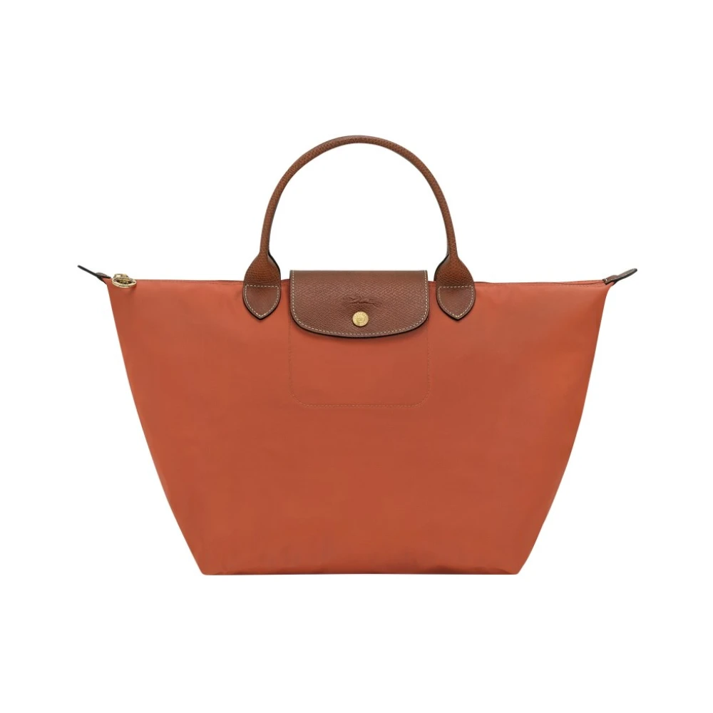 Longchamp Women's Red One Size, Brick Tote Bag With Zipper