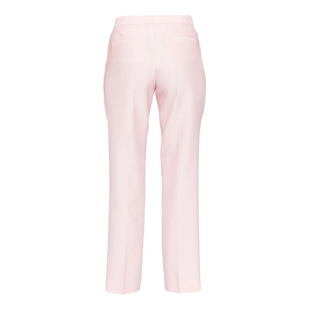 Fabiana Filippi Roze wol-zijde blend broek Pink Dames