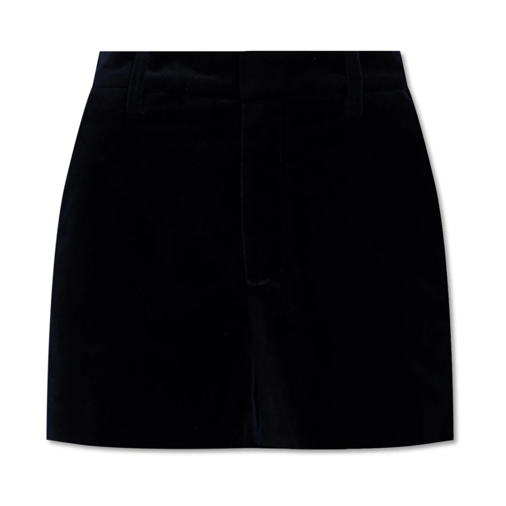Zadig & Voltaire Roze fluwelen shorts Black Dames