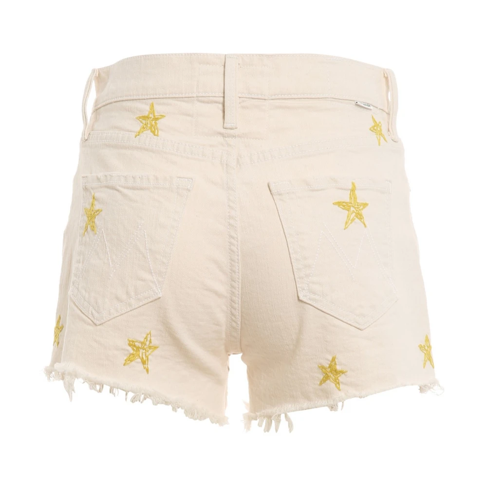 Mother Witte katoenen shorts gemaakt in de VS White Dames