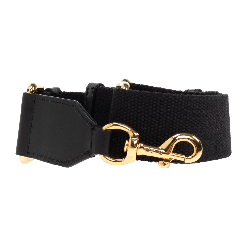 Moschino Leren shopper tas Black Heren