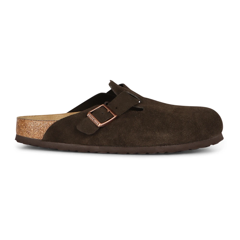 Birkenstock Women's Brown Mules, 9 Uk, Boston Suede Mules