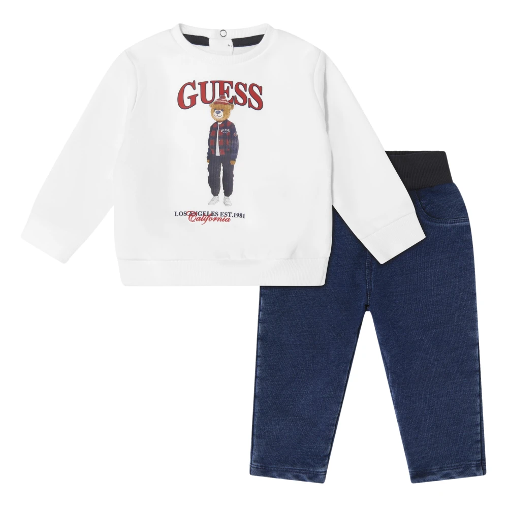 Guess Set Ls Active Top + Knit Denim - Unisex - Kids Sets - Multicolor - 18 M | 86 Cm - Kids - Image 3