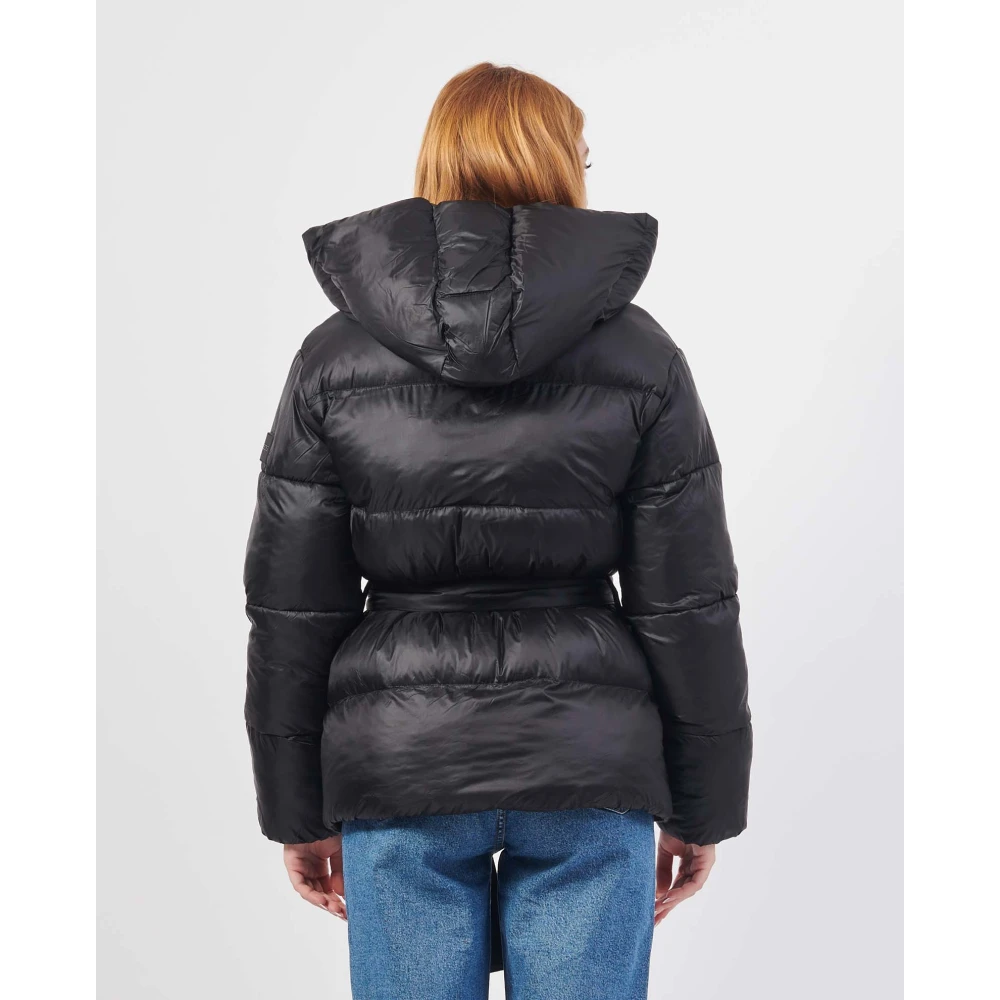 Hugo Boss Capuchon Pufferjas Black Dames