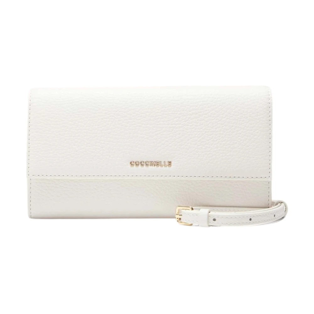 Coccinelle Women's White Metallic Soft Wallet