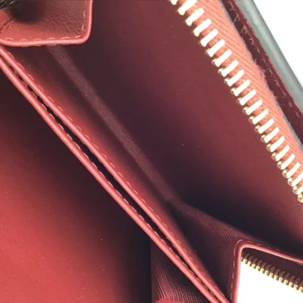Valentino Vintage Pre-owned Leather wallets Red Dames