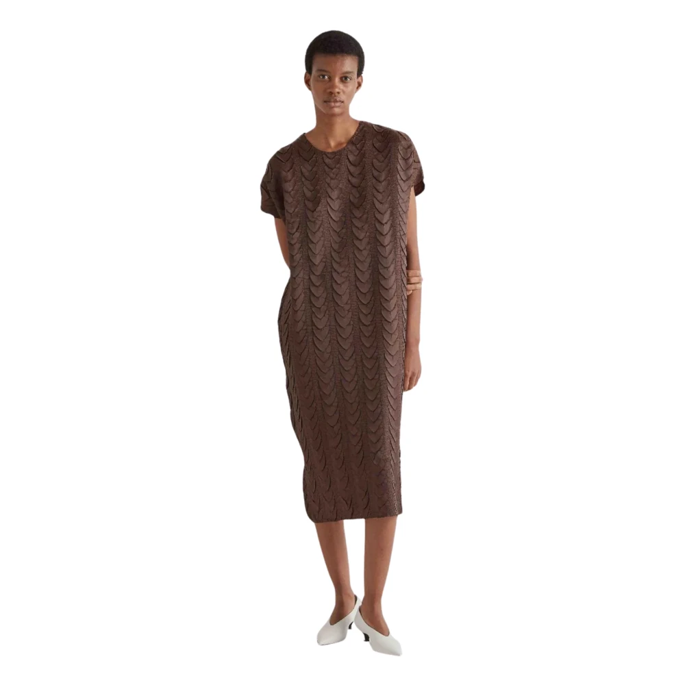 Meimeij Women's Brown M6py01 Sheer 435 - Midi Dresses - 3XL - Dresses