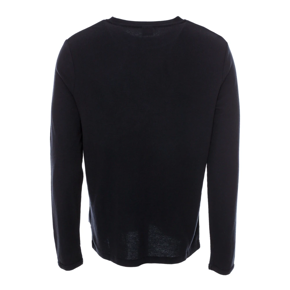 Nn07 Wafel Gebreide Longsleeve Shirt Green Heren