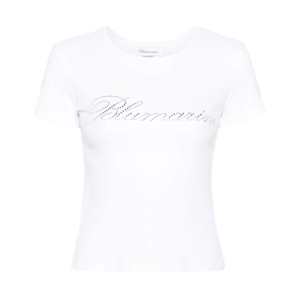 Blumarine T-Shirt N0100 Stijlvolle Casual Tee White Dames