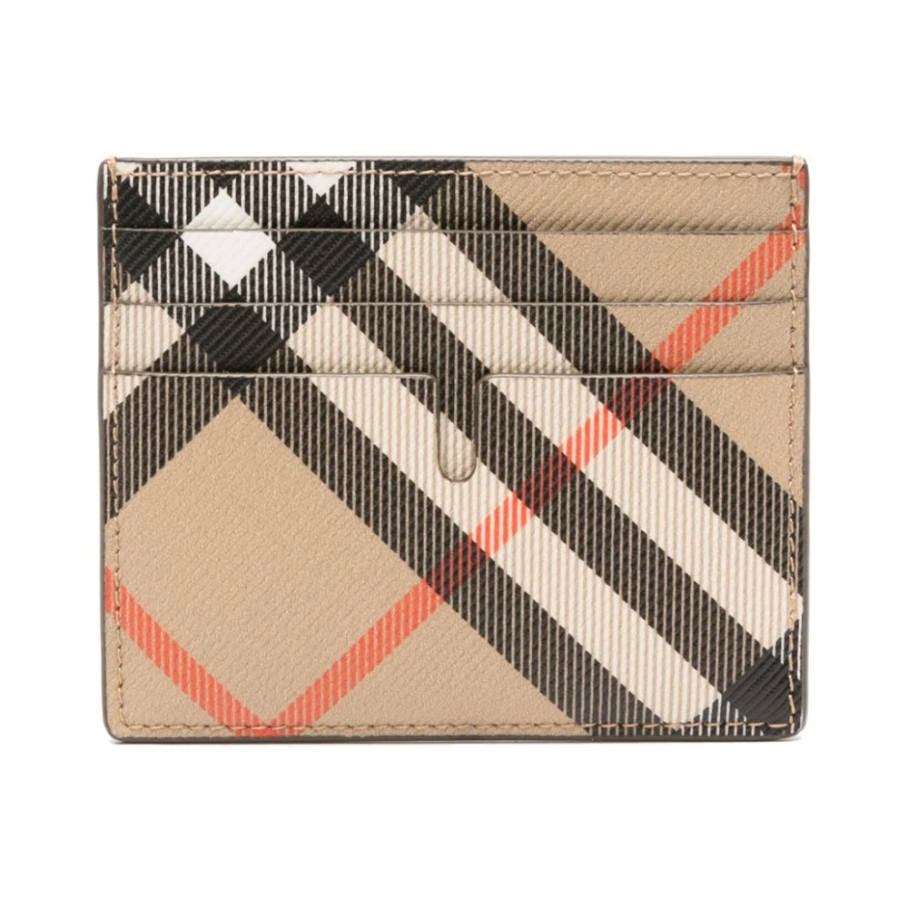 Burberry Beige Plånbok Med Kortplatser