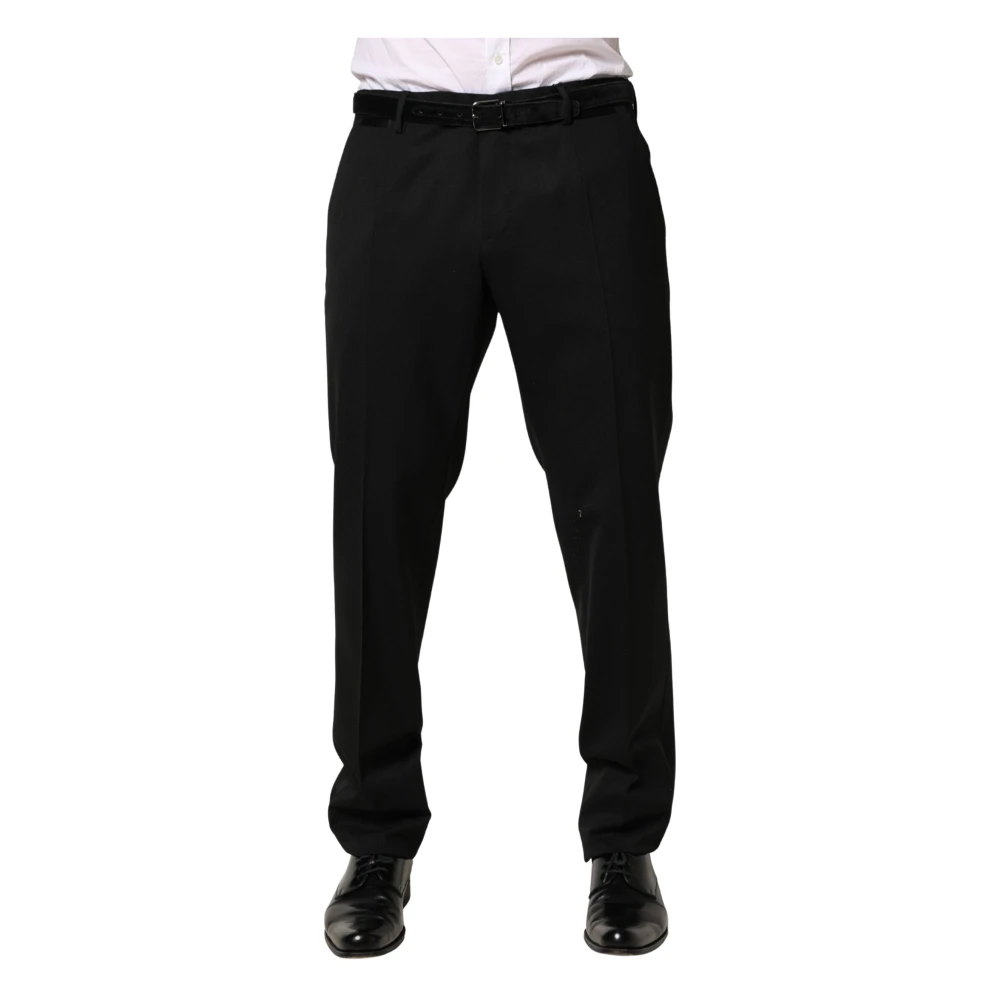 Dolce & Gabbana Men's Black Skinny Dress Trousers - Suit Trousers - Xl - Trousers
