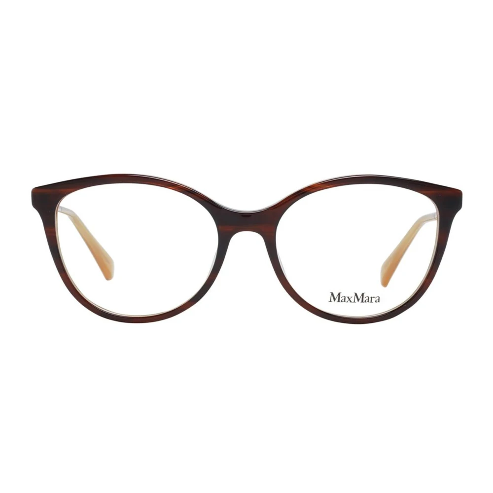 Max Mara Bruine Cat Eye Optische Monturen Brown Dames