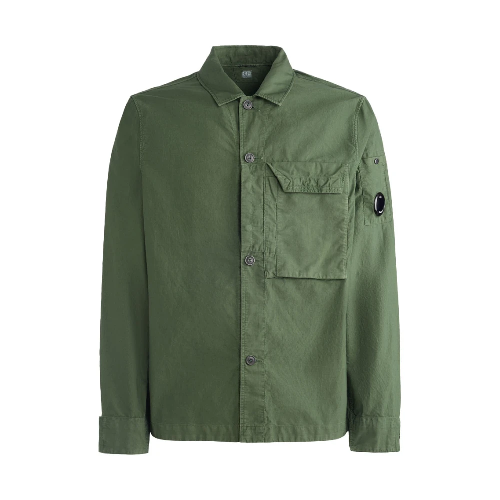 C.P. Company Groene Overshirt met Knoopsluiting Green Heren