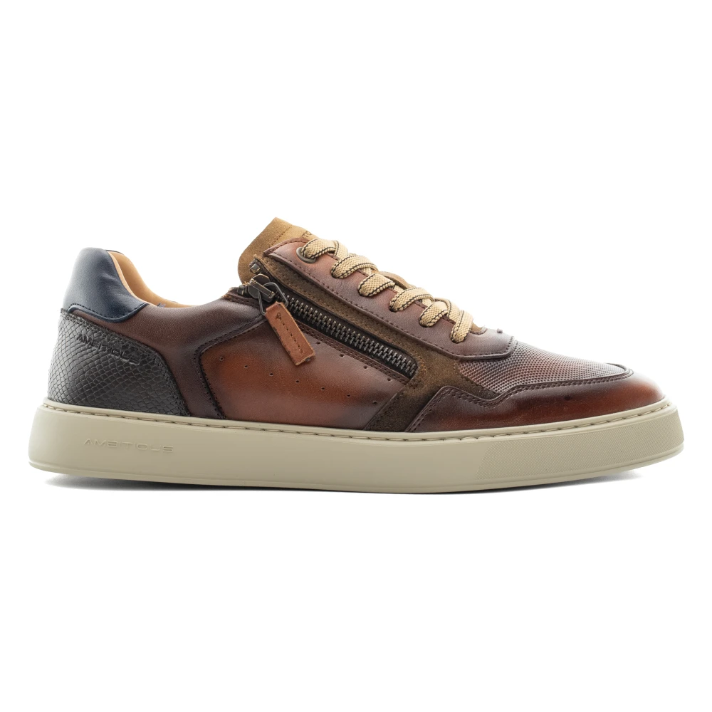 Ambitious Lewis Zip Sneaker Heren Schoenen Bruin